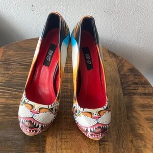 Iron Fist Tiger Graphic Heels